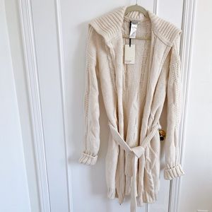 Cocogio Italy wool blend oversized cardigan
